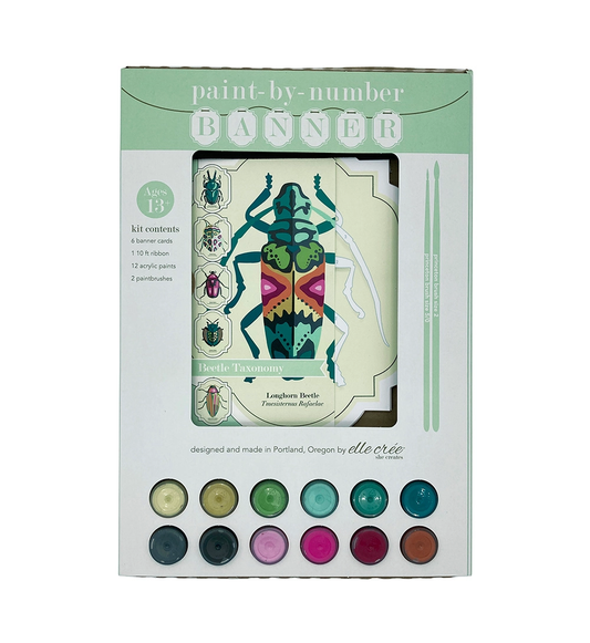 Beetles Banner Paint-by-Numbers Kit