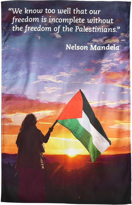 Palestine Nelson Mandela Quote Tea Towel