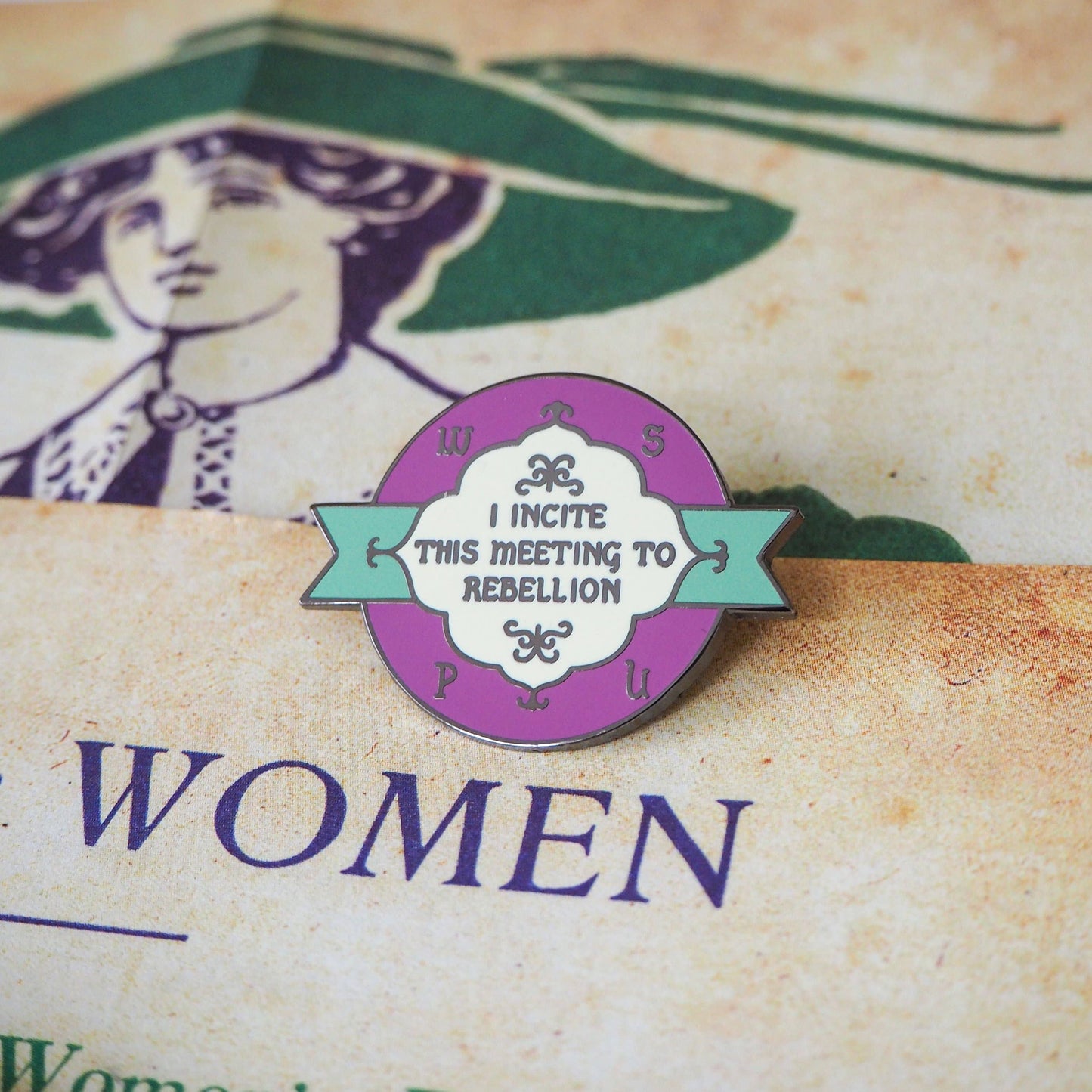 Rebellion Enamel Pin - Votes for Women Collection