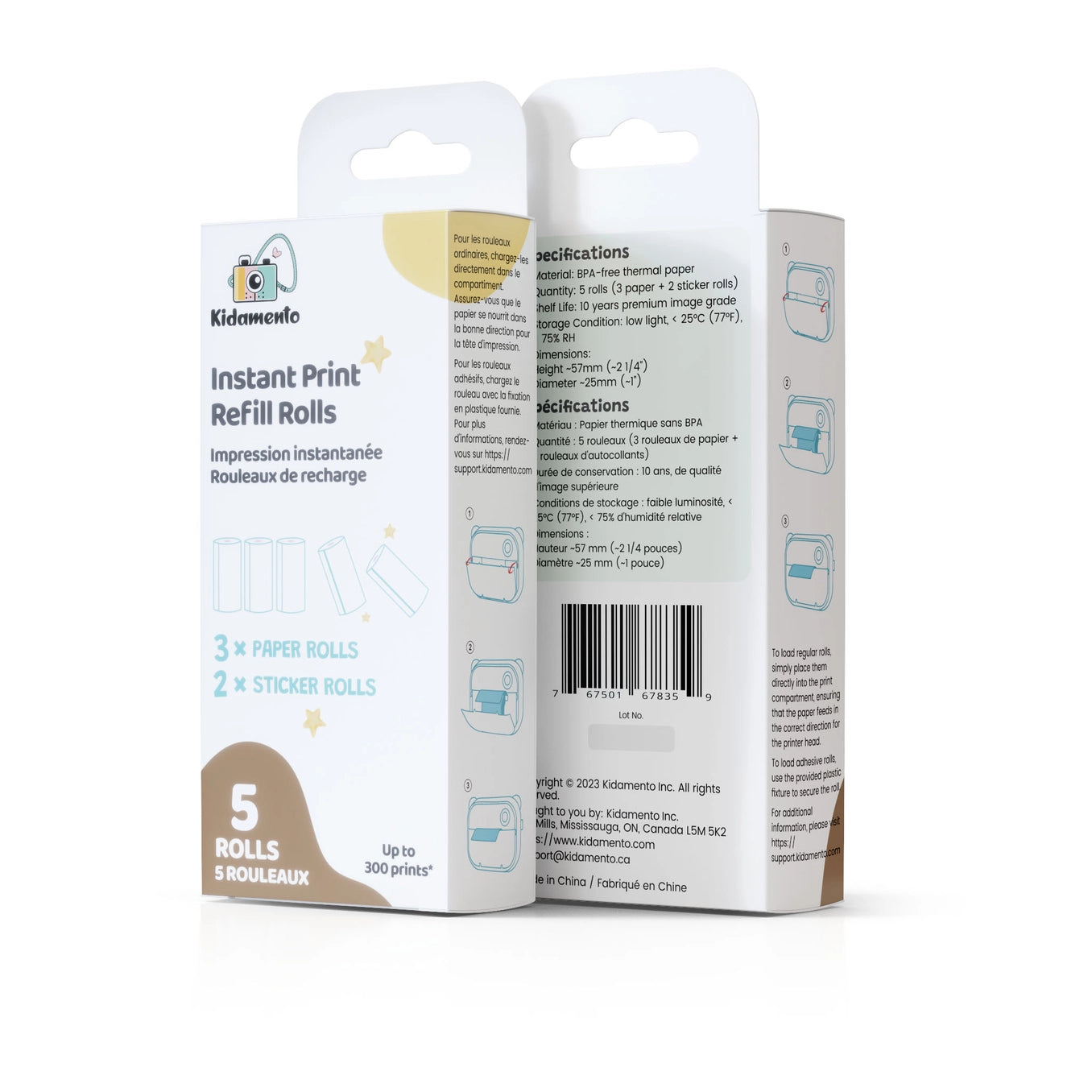 Kidamento Camera Paper Refills