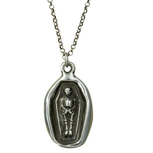 Plum and Posey Wax Seal Necklace: Skeleton