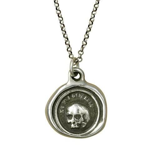 Plum and Posey Wax Seal Necklace: Skull