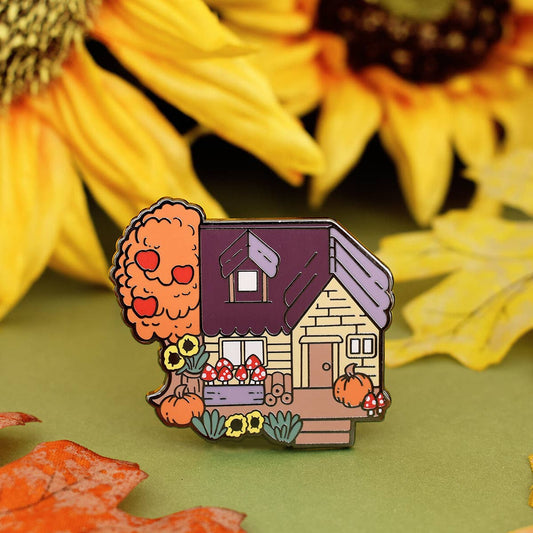 Cozy Cottage Enamel Pin