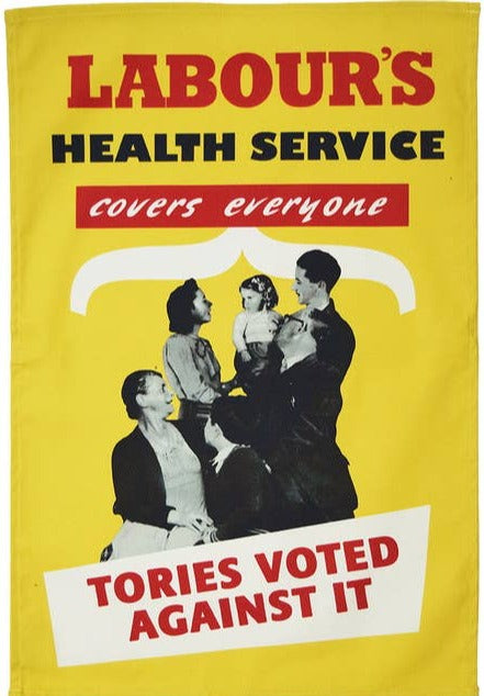 Labour's Health Service Poster Tea Towel