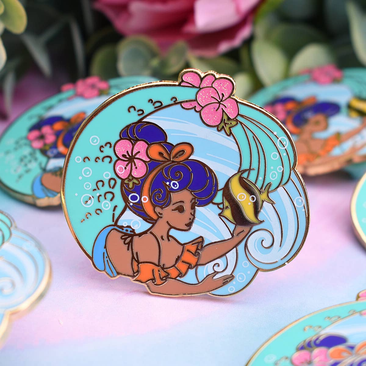 Caribbean Mermaid Enamel Pin