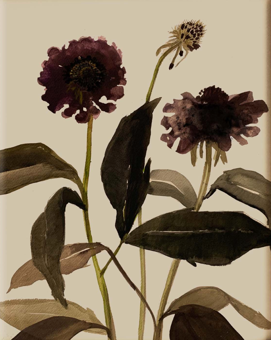Purple Flower print