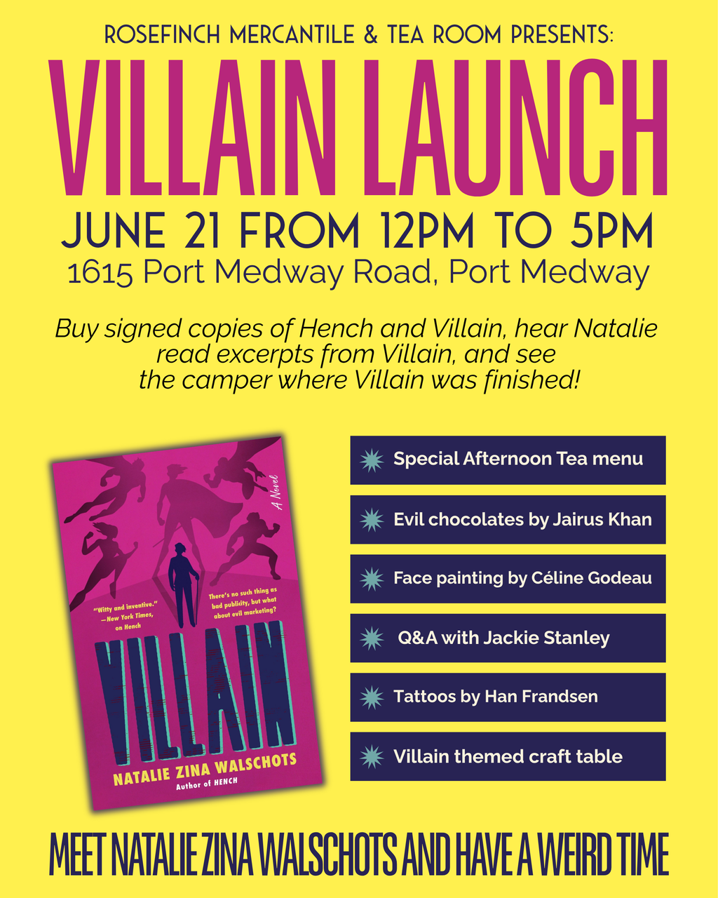 Villain Themed Afternoon Tea: June 21