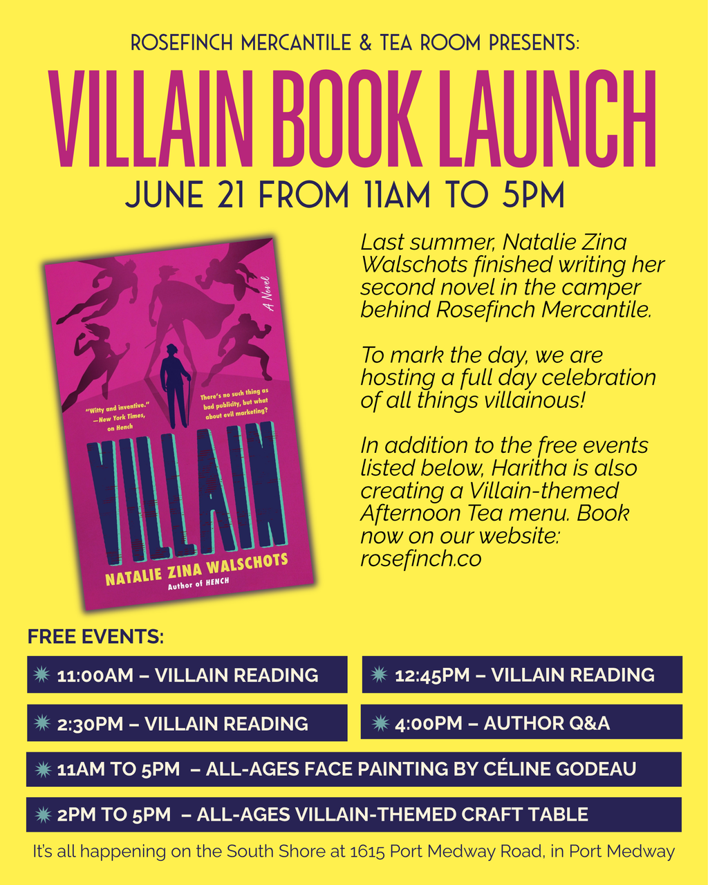 Villain Themed Afternoon Tea: June 21