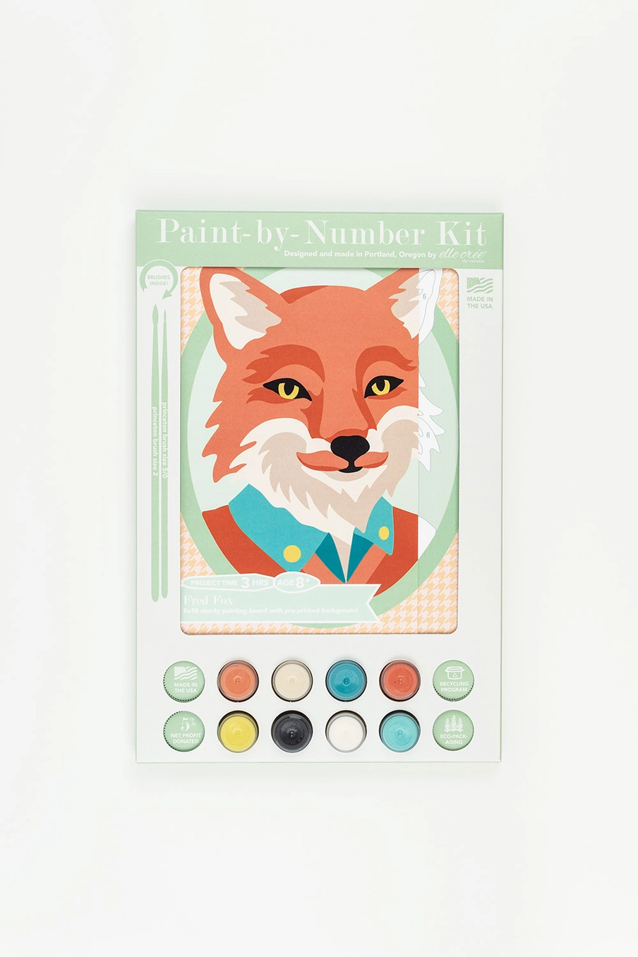 Fox Paint-by-Numbers Kit