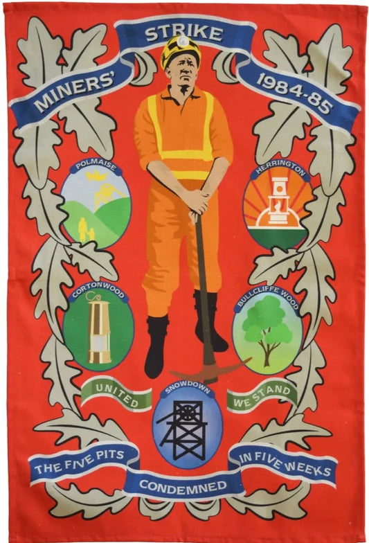 1984 Miners' Strike Tea Towel