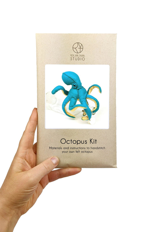 Octopus Hand Stitching Felt Kit