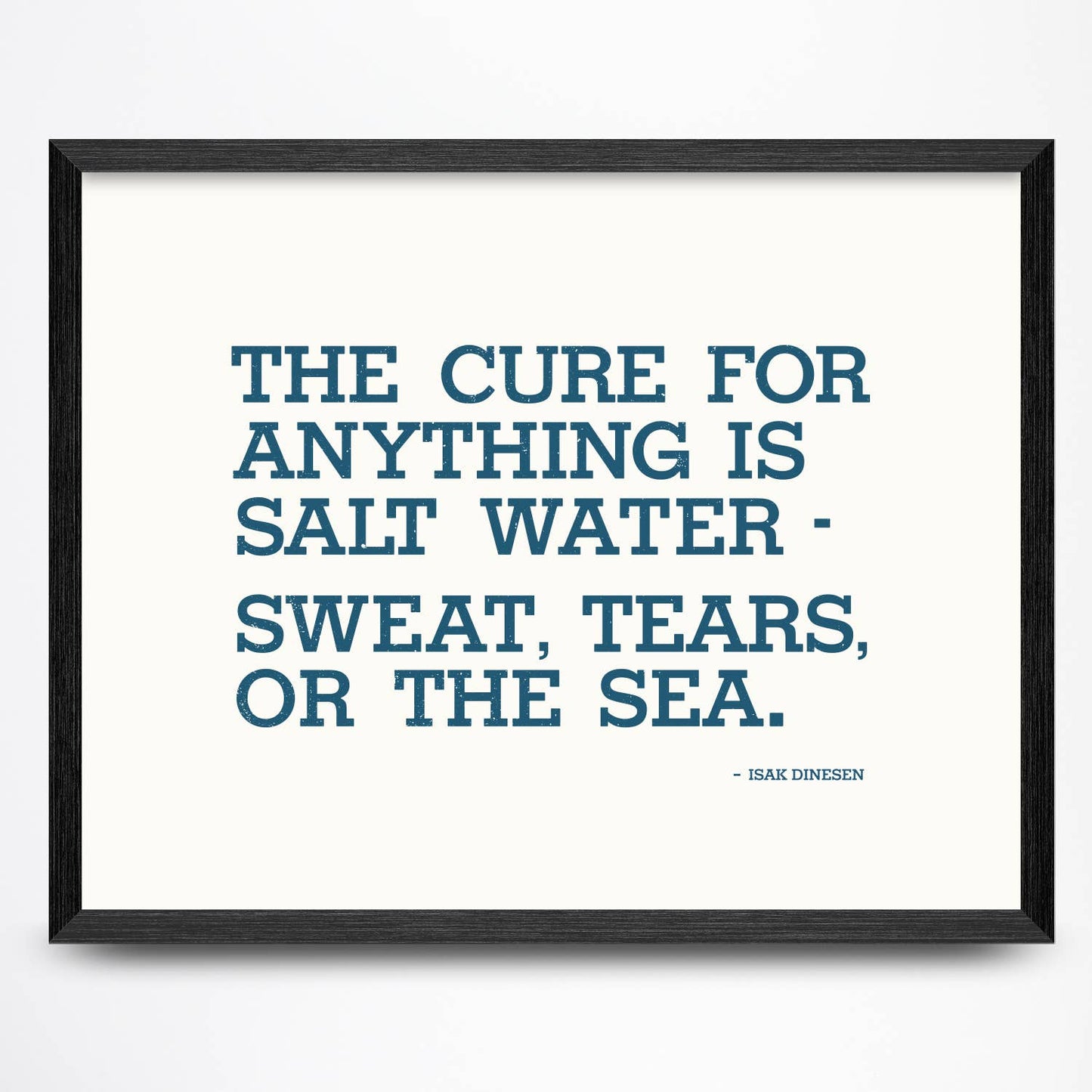 The Cure For Anything Is Salt Water