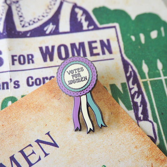 Rosette Enamel Pin - Votes for Women Collection