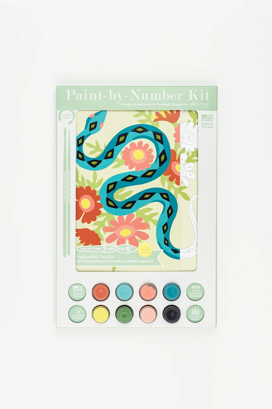 Splendid Snake Paint-by-Numbers Kit