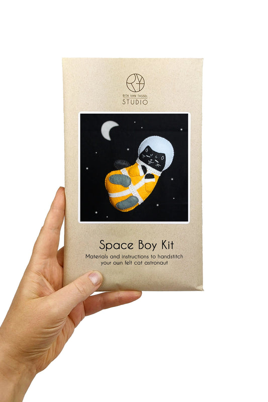 Space Boy Hand Stitching Felt Kit