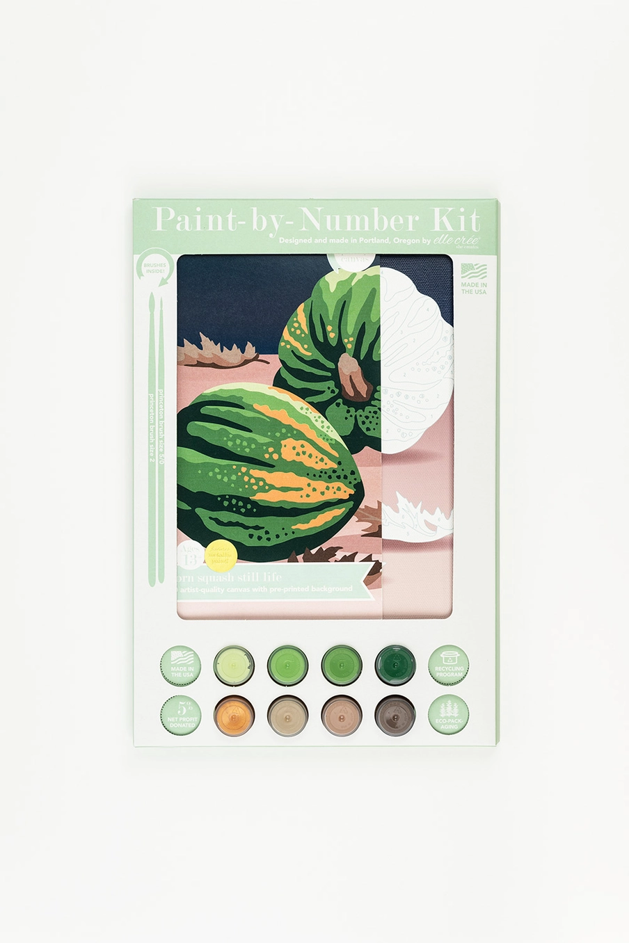 Acorn Squash Paint-by-Numbers Kit
