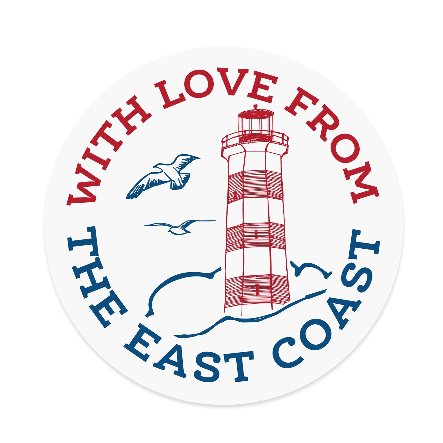 East Coast Love Card / Sticker