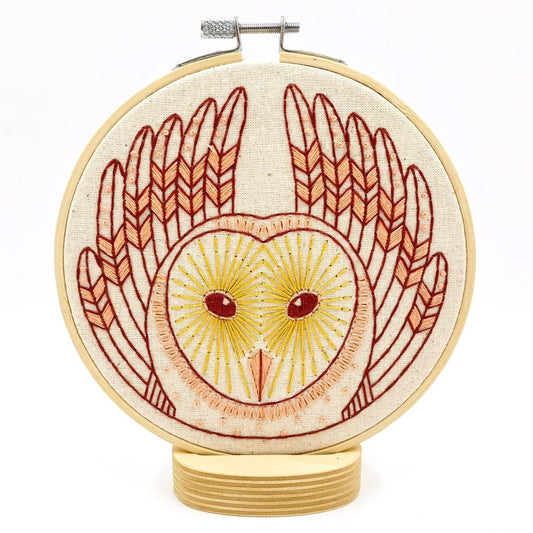 Barn Owl Embroidery Kit