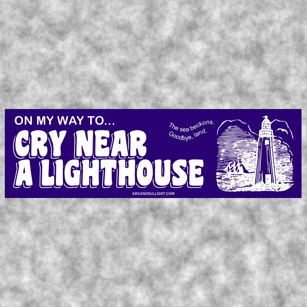Cry Near a Lighthouse Sticker